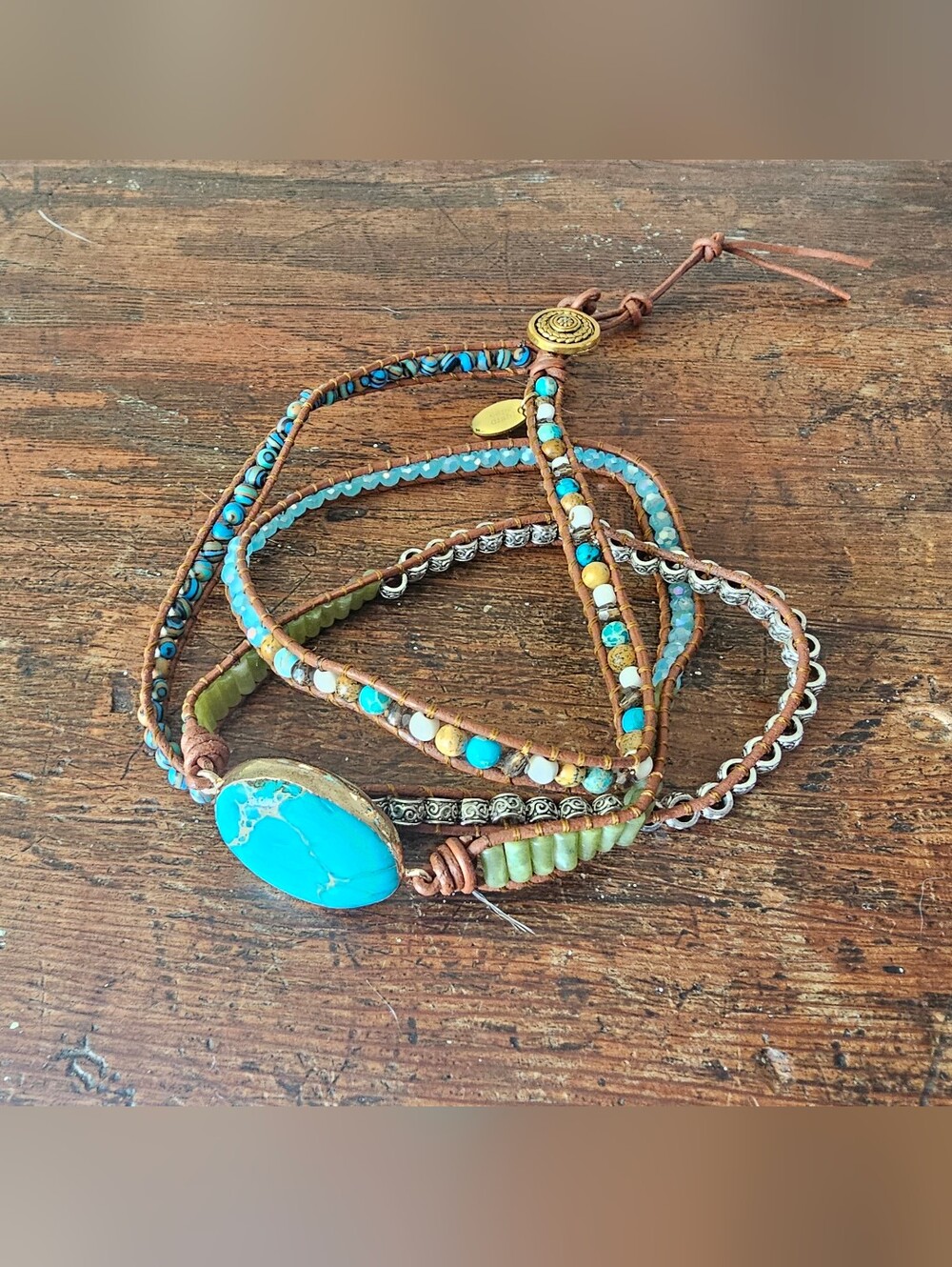 Carpe Diablo Beaded Wrap Bracelet